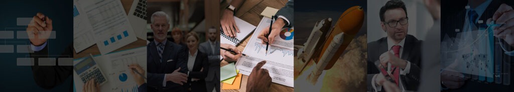Financial experts analyzing capital structure