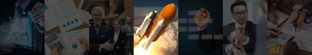 product launch space shuttle in the clouds
